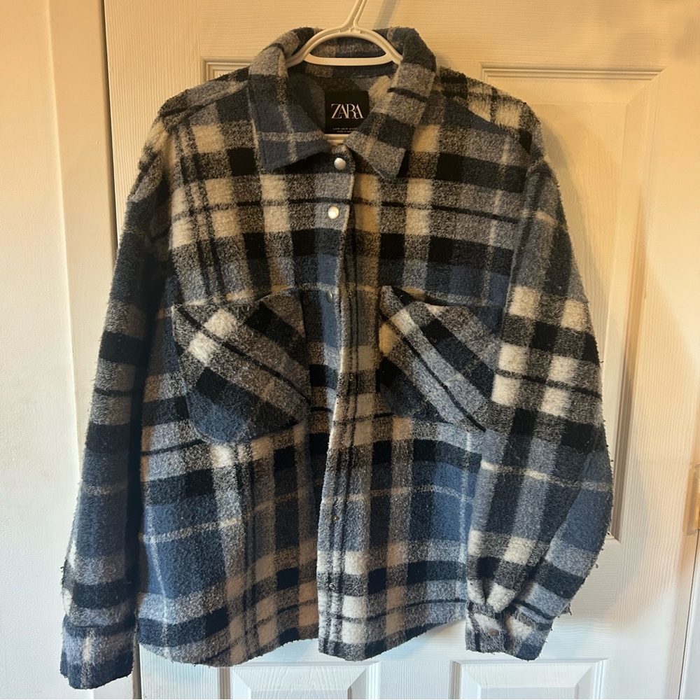 Zara plaid shacket